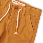 Kraťasy chlapčenské ľanové, Minoti, Lizard 5, hnedá - 86/92 | 18-24m