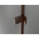 MEXEN/S - Lunar L sprchový kút dvere krídlové pravá 100 x 80, transparent, ružové zlato 834L-100-080-60-00-P