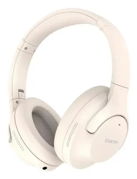 Canyon BTHS-10 OnRiff 10 béžová / Slúchadlá s mikrofónom / ANC / USB-C nabíjanie (CNS-CBTHS10BG)