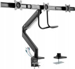 InLine InLine® Desktop mount with lifter and USB 3.0, movable, for 3 Displays up to 27" max. 3x6kg