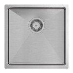 Quadron - Oceľový drez ANTHONY 50 BRUSH NICKEL MF4444BS