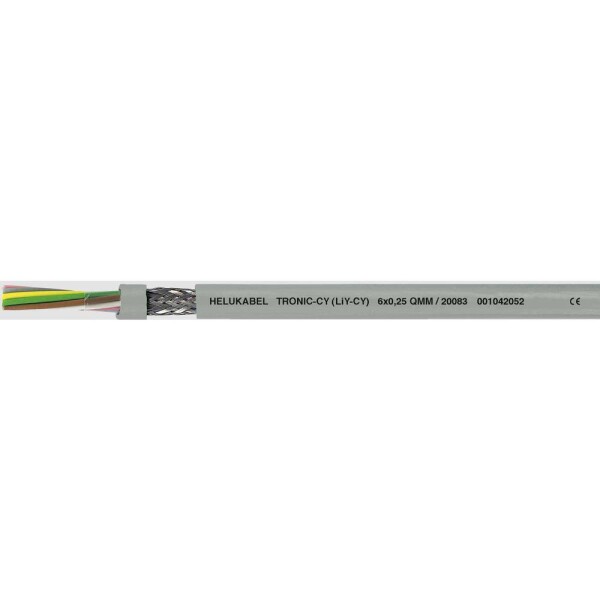 HELU 16483-500 dátový kábel LiYCY 12 x 1 mm² sivá 500 m; 16483-500