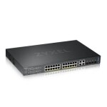 ZyXEL GS2220-28HP / Switch / 10 | 100 | 1000Mbps / 24x GLAN / 4x combo SFP / PoE + 375W (GS2220-28HP-EU0101F)