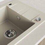 Kuchinox - SHIRE granitový drez 1-kom s odkvapkávačom SBS_413Y