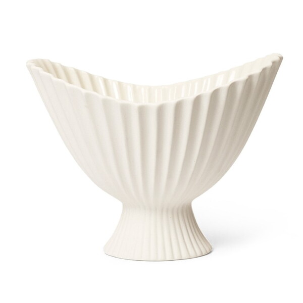 Ferm LIVING Dizajnová misa Fountain Off White Middle