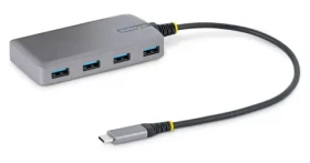 StarTech šedá / USB-C Hub / 4 porty / 5 Gbps / kábel 0,3 m (5G4AB-USB-C-HUB)