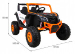 Mamido Elektrické autíčko Buggy UTV-MX 24V 4x4 oranžové