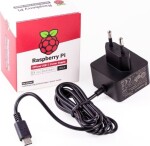 Napájací zdroj Raspberry Pi USB-C 3A pre Raspberry Pi 4B, EÚ,