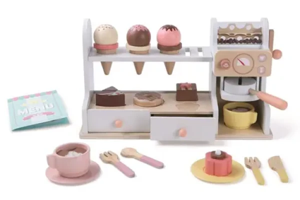 2Kids Toys Drevená cukráreň 2 in 1