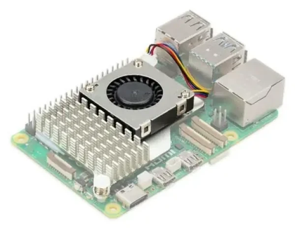 Raspberry Pi SC1148 čierno-šedá / Aktívny ventilátor / Raspberry Pi 5 (RPI5-ACOOL)