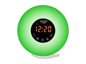 Adler AD 1916 biela / Rádiobudík / USB-C / Simulácia východu slnka / zvuky prírody / FM rádio / farebné osvetlenie nálady (AD 1916)