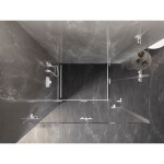 MEXEN/S - Lunar-F Duo sprchovací kút skladacie dvere 85 x 80, transparent, biela 836-085L-080P-20-00