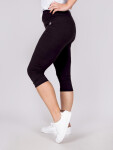 Yoclub Dámske capri legíny s vysokým pásom ULD-0010K-3400 Black S