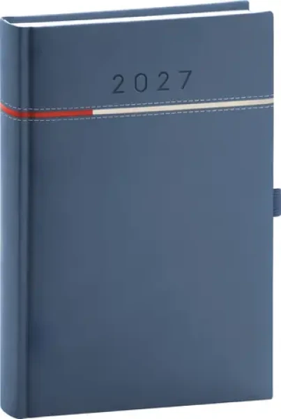 NOTIQUE Tomy 2027 modro-červený / Denný diár / 15 x 21 cm