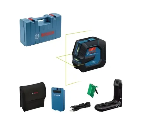 BOSCH GLL 20-22 G Professional / Čiarový laser / dosah 20 m / zelený lúč / IP65 (0601065602)