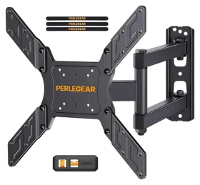 Perlegear PGMFK6 / Nástenný držiak pre TV / 26-60" / do 45 kg / náklon 5°/-15° / vysunutie 70-495 mm (PGMFK6)