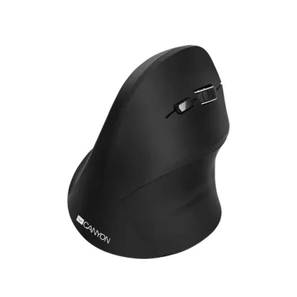 CANYON CNS-CMSW16B čierna / bezdrôtová optická vertikálna myš / 1600 DPI / 6 tlačidiel / USB 2.0 (CNS-CMSW16B)