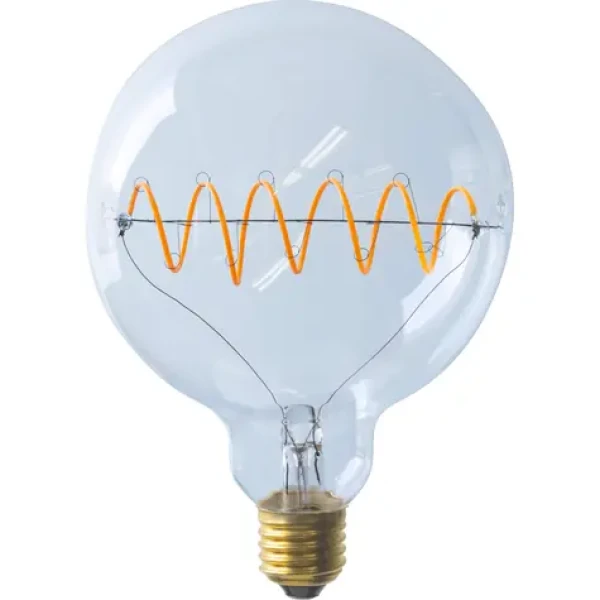 SEGULA Bridge Globe 125 Curved PLUS číra / LED žiarovka / E27 / 6,5 W / 1900K / stmievateľné (55085)