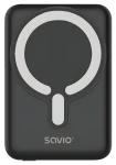 Savio BA-12 čierna / Powerbanka / 10000 mAh / magnetické bezdrôtové nabíjanie / USB-C PD 20W (BA-12)