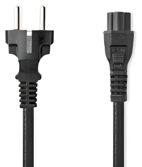 Nedis napájací kábel čierna / Napájací kábel / typ F - IEC-320-C5 / priamy / 10 A / 2 m (CEGL10130BK20)