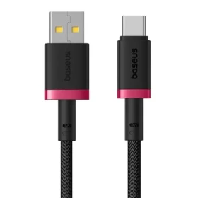 Baseus Dura (P10377802U01-01) Rýchlonabíjací kábel USB-A/USB-C 60W 1m červeno-čierna (P10377802U01-01)