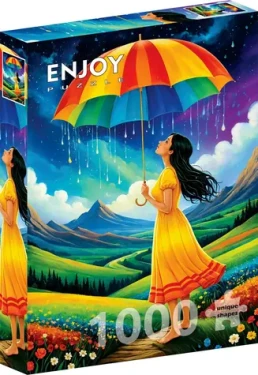 ENJOY Puzzle Dúhový dáždnik