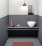 SAPHO - DOME keramické umývadlo na dosku vysoké, Ø 45,5cm, biela WH030