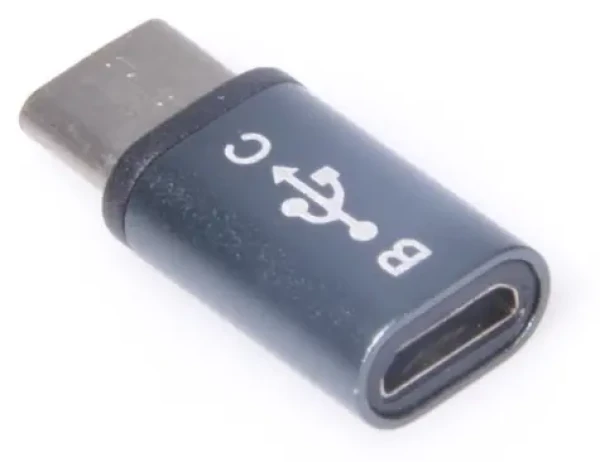 PremiumCord adaptér USB-C - microUSB 2.0 Female šedá / Adaptér / USB 3.1 / 5 Gbps (kur31-04)