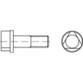 TOOLCRAFT 147116 trojhranná skrutka M8 25 mm trojhran DIN 22424 ocel 100 ks; 147116