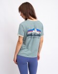 Patagonia W's Fitz Roy Foothills Ringer Tee Cover Green M