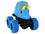 Mamido Elektrické autíčko Terénne Tlačidlo Triceratops Gumové kolesá Modrá