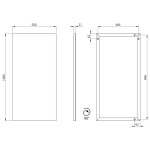 SAPHO - AROWANA zrkadlo v ráme, 100x50cm, čierna mat AWB1050