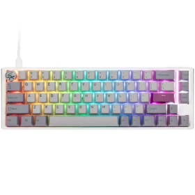 Ducky One 3 Cherry MX-Red šedá / herná klávesnica / podsvietená / mechanická / drôtová USB-C / US (DKON2167ST-RUSPDMIWHHC2)