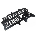 Veselá Stena Drevená nástenná dekorácia Gaming zone čierne