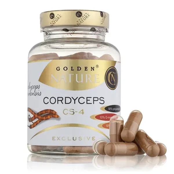 Golden Nature Exclusive Cordyceps sinensis CS-4 50% polysacharidov 100 cps. (GN000039)