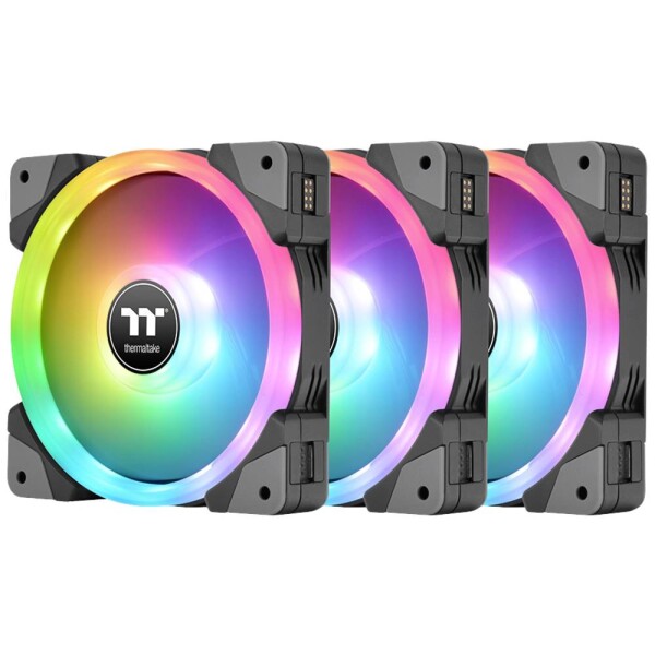 Thermaltake SWAFAN EX14 RGB sivá 3ks / Ventilátor / 140 mm / Hydraulic Bearing / 2000 RPM @ 38.8 dB / 81.6 CFM (CL-F144-PL14SW-A)