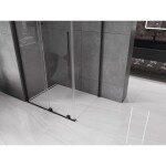 MEXEN/S - Velár sprchovací kút 110 x 85, transparent, čierna 871-110-085-01-70