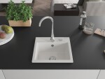 MEXEN MEXEN - Milo granitový, kuchyňský drez 1 435x410 mm, biela 6505441000-20