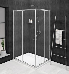 GELCO SIGMA SIMPLY CHROM Obdĺžnikový sprchovací kút 1100x800 číre sklo, GS2111-GS2180 GS2111-GS2180