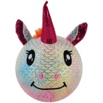 Sparkys Nafukovací plyšový kamarát - Jednorožec dúhový 23 cm