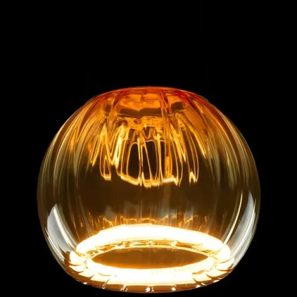SEGULA LED Floating Globe 80 Straight zlatá / Žiarovka / E27 / 4W(24W) / 240 lm / 2200K / stmievateľná (55073)