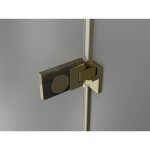 MEXEN/S - Lunar-F sprchovací kút skladacie dvere pravá 100 x 90, transparent, zlato 836-100-090-50-00-P