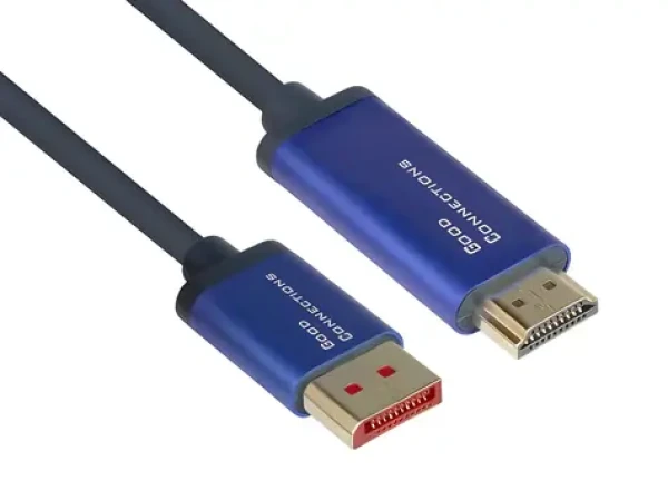 Good Connections DP1.4-HDMI2.0 modrá / Propojovací kabel / DisplayPort - HDMI / 5 m / 4K 60Hz / HDCP 2.2 (4860-SF050B)