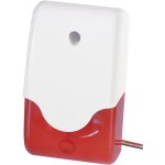 ABUS SG1681 alarmová siréna sa stroboskopom 100 dB červená do interiéru, vonkajšia 12 V/DC; SG1681