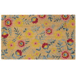 Ib Laursen Rohožka z kokosového vlákna Flowers 45 × 75 cm