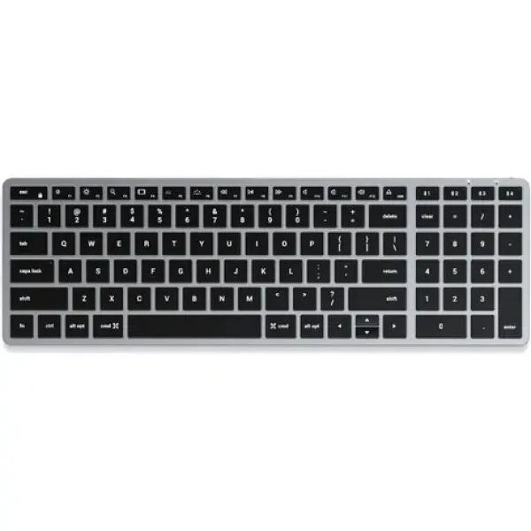 Satechi klávesnica Slim X2 šedá / bezdrôtová klávesnica / Bluetooth / USB-C / podsvietená (ST-BTSX2M)