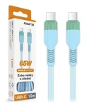 Aligator Dátový kábel SoftPastels 3A 65W / USB-C / USB-C / modrý (DATKP75)