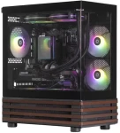 Thermaltake LCGS View 170WS čierna/drevo / Herné PC / Intel Core i5-14400F / 16GB RAM / 1TB SSD / RTX 5060 8GB / W11H (LCGS00001)