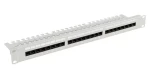 Lanberg 19" 24 portov / Patch panel / 1U / CAT5E / UTP / s organizérom (PPU5-1124-S)