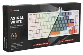 Savio ASTRAL White Jade / Herná klávesnica / TKL 75% / RGB / USB / US layout (ASTRAL WHITE JADE)